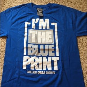 Men’s Blue Print Graphic Tee